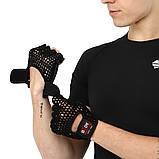 Рукавички для фітнесу та силових тренувань BODY SCULPTURE WorkOut BJBW-83-H Чорний (S-ХL), фото 7
