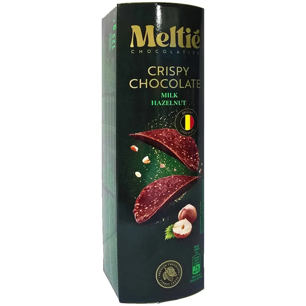 Чіпси з молочного шоколаду і фундуком Meltie, 125 гр