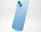 Задня кришка зі склом камери для Apple iPhone 14 Blue Original, фото 4