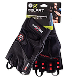 Рукавички для фітнесу та силових тренувань Zelart SB-161552 Чорний (S-2ХL), фото 10