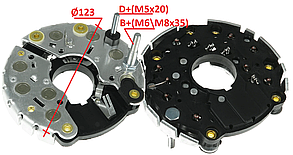 Діодний міст VOLVO 240, 340, 360, 740, 940, 940, OPEL ASTRA, CALIBRA, COMMODORE, FRONTERA, KADETT, MONZA, OMEGA