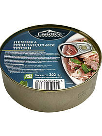 Печінка гренландської тріски LandIce натуральна 202 г Ісландія