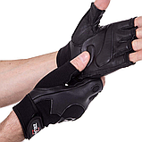 Рукавички для фітнесу та силових тренувань Zelart SB-161555 Чорний (S-2ХL), фото 4