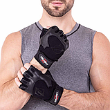 Рукавички для фітнесу та силових тренувань Zelart SB-161555 Чорний (S-2ХL), фото 8