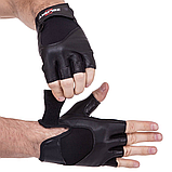 Рукавички для фітнесу та силових тренувань Zelart SB-161556 Чорний (М-2ХL), фото 3