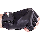 Рукавички для фітнесу та силових тренувань Zelart SB-161556 Чорний (М-2ХL), фото 5