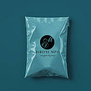 Тришаровий бірюзовий кур'єрський пакет А4 24х32 см з логотипом вашого бренду Без кишені, фото 2