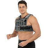 Жилет-обтяжувач набірний 20 кг жилет з регулюванням ваги LiveUp WEIGTH VEST LP8195-20 Чорний-сірий, фото 2