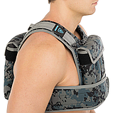 Жилет-обтяжувач набірний 20 кг жилет з регулюванням ваги LiveUp WEIGTH VEST LP8195-20 Чорний-сірий, фото 7