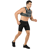 Жилет-обтяжувач набірний 20 кг жилет з регулюванням ваги LiveUp WEIGTH VEST LP8195-20 Чорний-сірий, фото 8