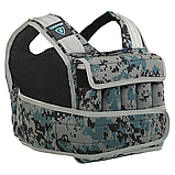 Жилет-обтяжувач набірний 20 кг жилет з регулюванням ваги LiveUp WEIGTH VEST LP8195-20 Чорний-сірий, фото 10