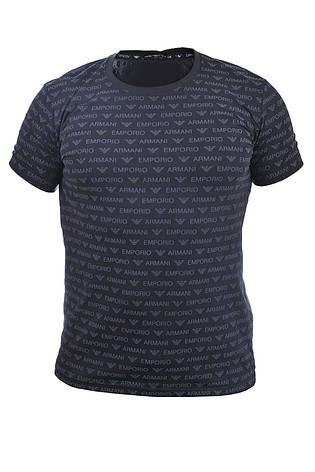 Футболка чоловіча Armani 25-25Y-5018 темно-синя, фото 1