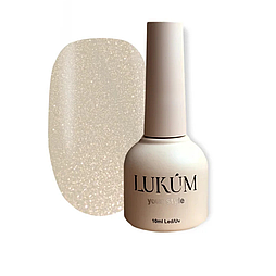 Топ з блискітками для гель-лаку Lukum Sunlit Gold, 10 мл