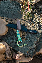 Ніж ручної роботи «Скінер #11» (Шкурник) з піхвами зі шкіри Х12МФ/60 HRC.