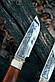 Набір мисливських ножів ручної роботи «Двійка #3» зі шкіряними піхвами 95Х18/58 HRC., фото 5