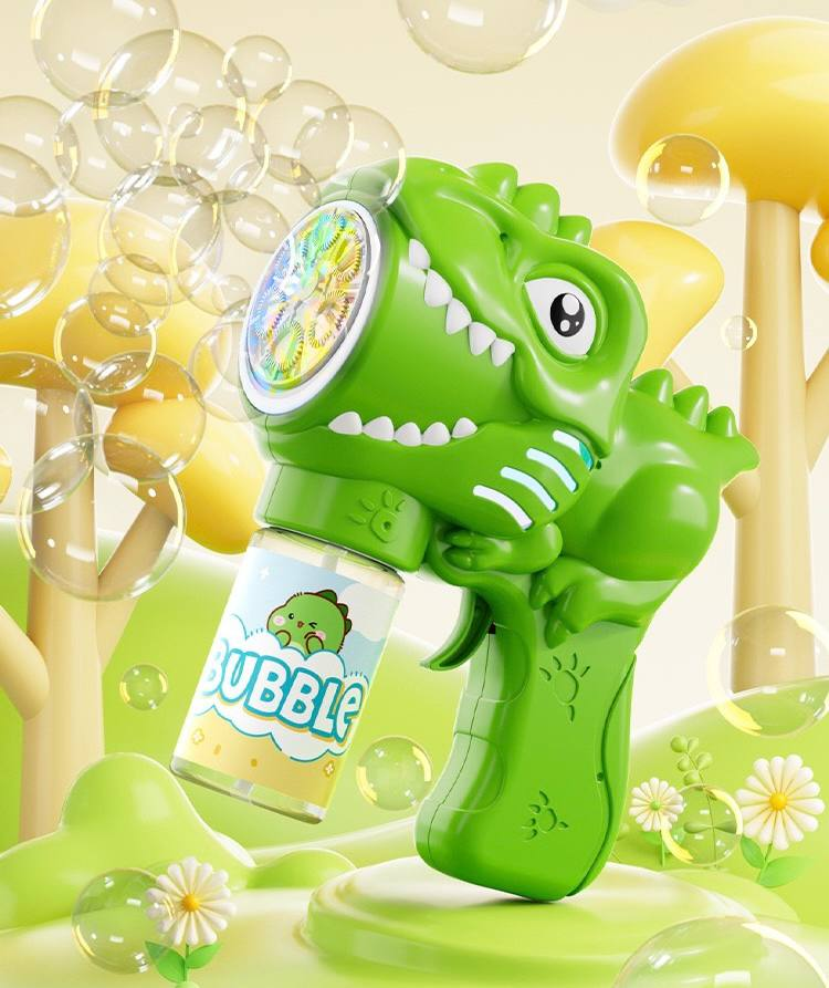 Пістолет з мильними бульбашками Bubble Fun H9911 Зелений діно