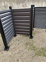 Паркан PIPE HIGH. Металічні ламелі жалюзі тип PIPE HIGH. Товщина метала 0,5мм/0,7мм