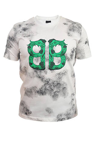 Футболка чоловіча Balenciaga 25-4230 біла, фото 1