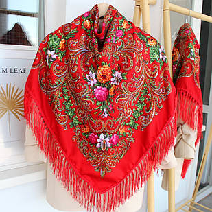 Хустка  в народному стилі (червона) 611004