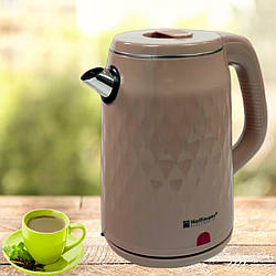 Електрочайник 2,5 л Hoffmans Electronics HM-2542 Електричний чайник для дому 2000W Бежевий