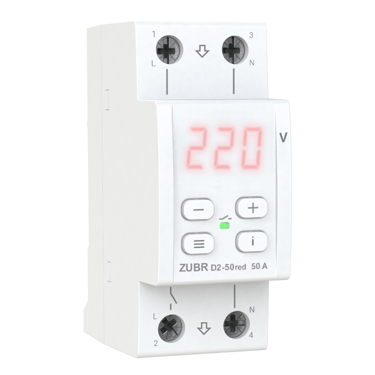 Реле напруги ZUBR D2 50 red (zubrd250red)