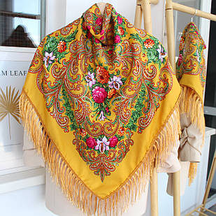 Хустка  в народному стилі (жовта) 611013