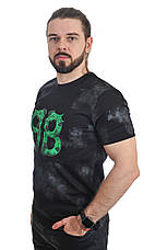 Футболка чоловіча Balenciaga 25-4230 чорна, фото 3