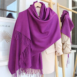 Кашеміровий однотонний шарф 104029