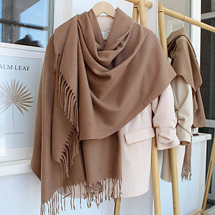 Кашеміровий однотонний шарф 104033