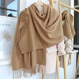 Кашеміровий однотонний шарф 104010