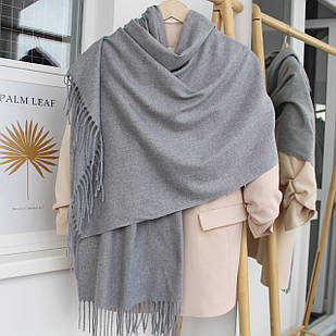 Кашеміровий однотонний шарф 104006