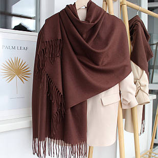 Кашеміровий однотонний шарф 104023