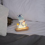 Дитячий нічник "Жираф з піцою" 12x17 см, з акумулятором та підсвічуванням (опц), фото 3