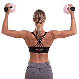 М'яч обтяжений 1,3 кг з манжетом PRO-SUPRA WEIGHTED ENERGY BALL 030-1_5LB Рожевий, фото 9