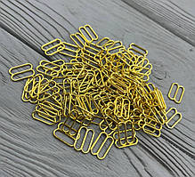 Регулятор для бретелів 10 мм Золото