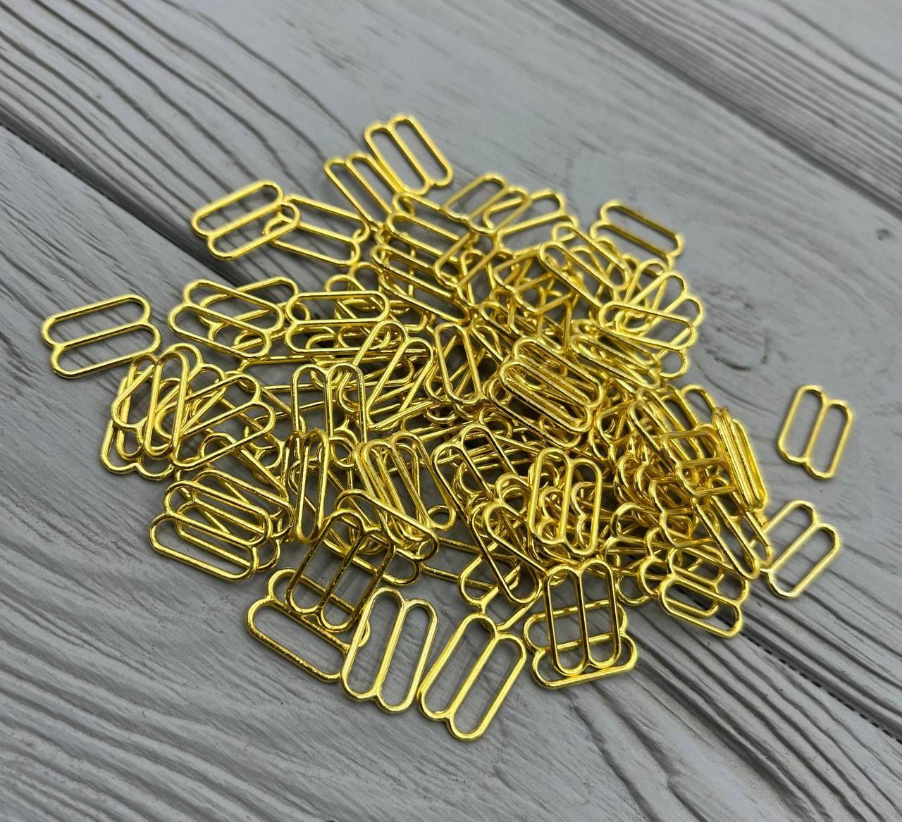 Регулятор для бретелів 12 мм Золото