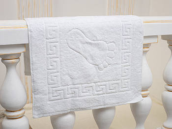 Рушник махровий для ніг білий 50х70см щільність 550 гр