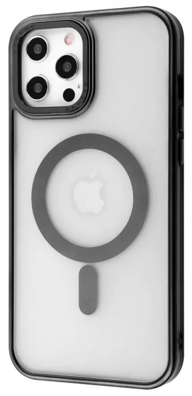 Накладка iPhone 12 Pro Max black Blur Case with Magnetic Ring Proove