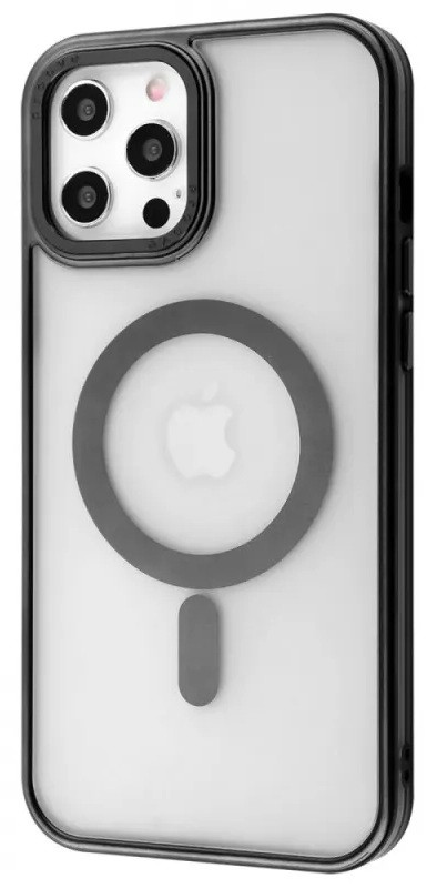 Накладка iPhone 12/12 Pro black Blur Case with Magnetic Ring Proove