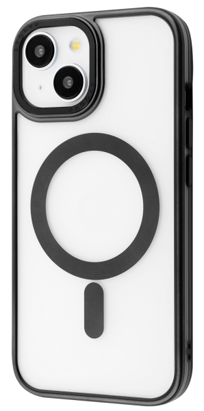 Накладка iPhone 13 black Blur Case with Magnetic Ring Proove