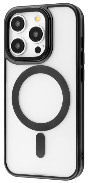 Накладка iPhone 14 Pro black Blur Case with Magnetic Ring Proove