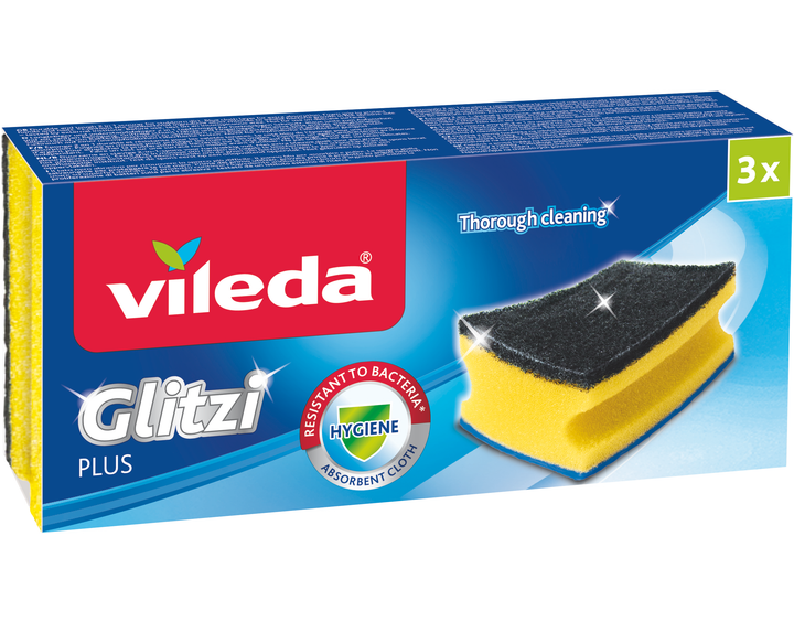Губки кухонні Vileda Glitzi Plus (3шт), фото 1