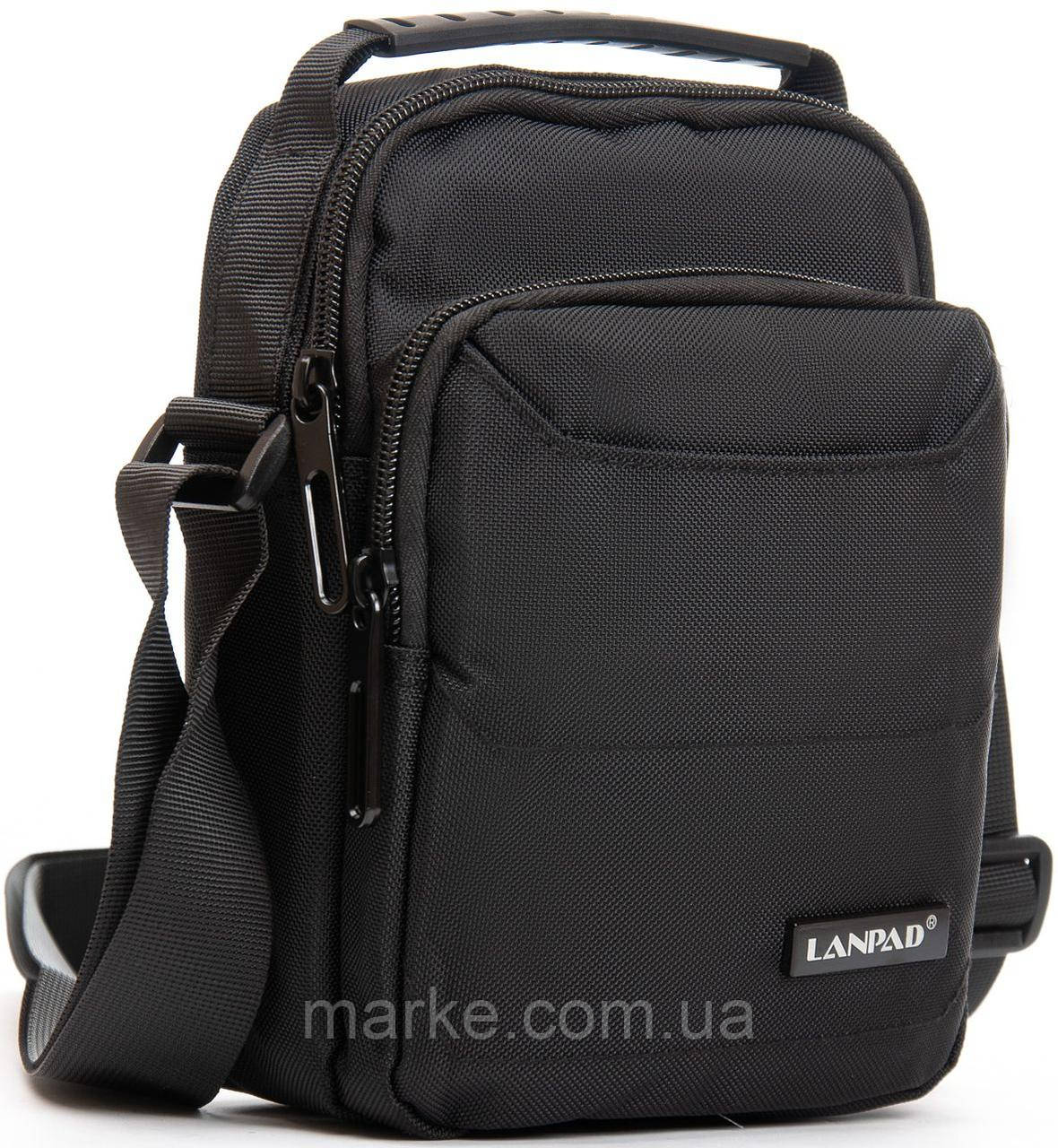 Сумка на плече Lanpad чоловіча чорна (mrk)
