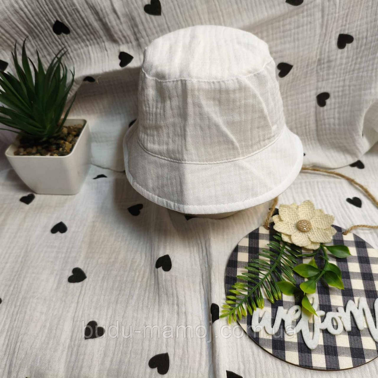 Панамка муслин дитяча 44 розмір 3-9 місяців