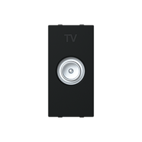ZENIT Розетка TV чорна матова 1 мод N2150.7 NT