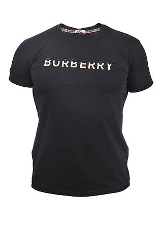Футболка чоловіча Burberry 25-25Y-8600 чорна, фото 1
