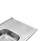 Кухонна мийка накладна Kroner KRP Polierte — 6080L (0.6 мм), фото 4