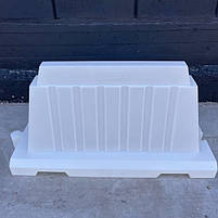 Дорожній блок водоналивний пластиковий білий та червоний 1.2 (м), фото 3