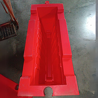 Дорожній блок водоналивний пластиковий білий та червоний 1.2 (м), фото 5