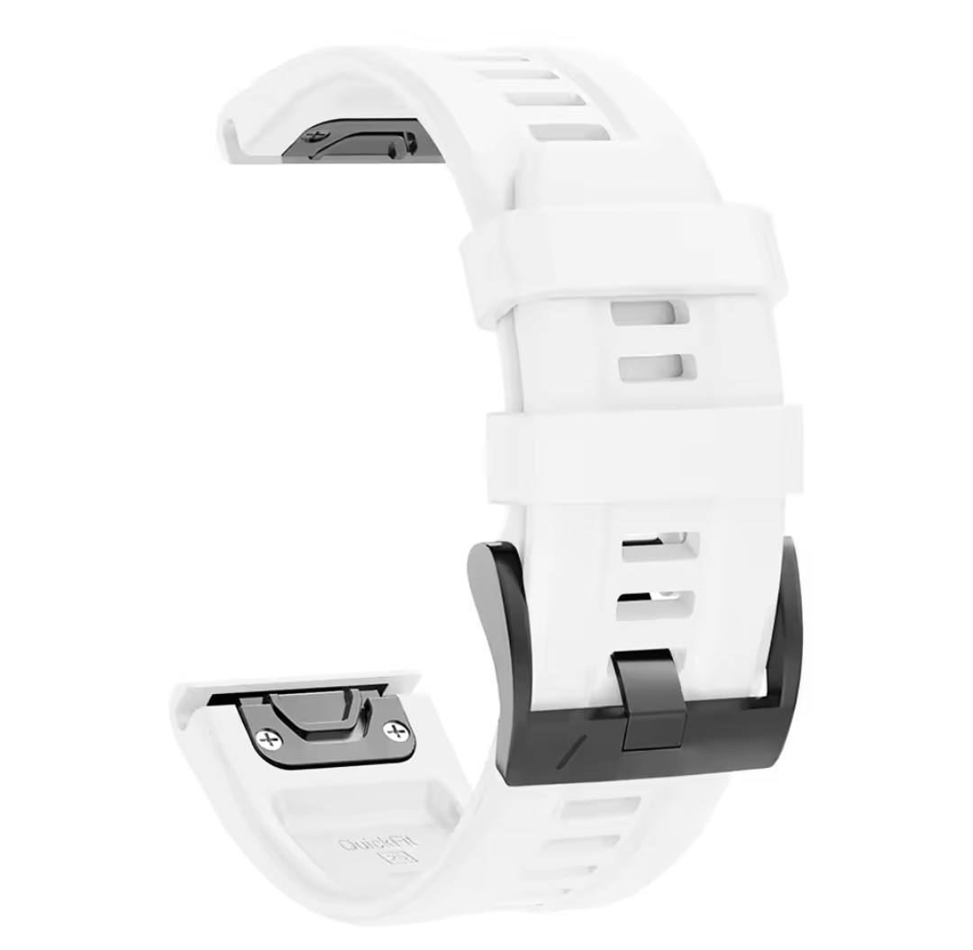 Ремінець 26 мм. для годинників Garmin Quatix 7X, 7Pro, 7X (51mm), Enduro \ Білий, фото 1